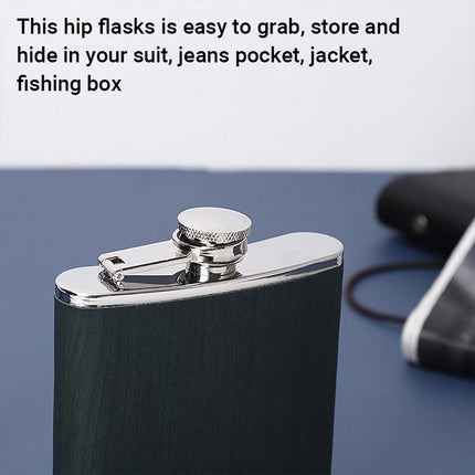 Stainless Steel Hip Flask Portable Wine Pot Flat Pocket Bottle Outdoor Travel