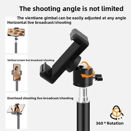 2.2m Adjustable Overhead Shooting Stand For Phone Camera DSLR Video Live Use