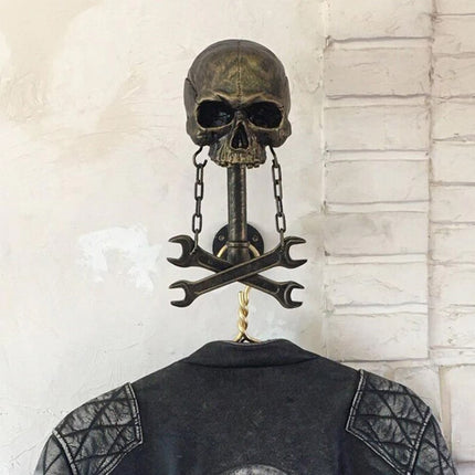 Motorbike Helmet Holder Wall Mount Helmet Rack Helmet Stand Skull Head Holder