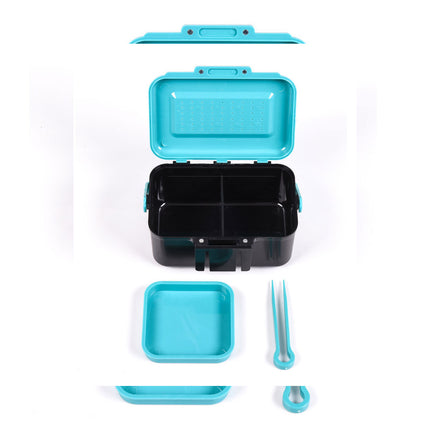 Red Worm Bait Box Large Fishing Tackle Container Moisture Retention Live Storage
