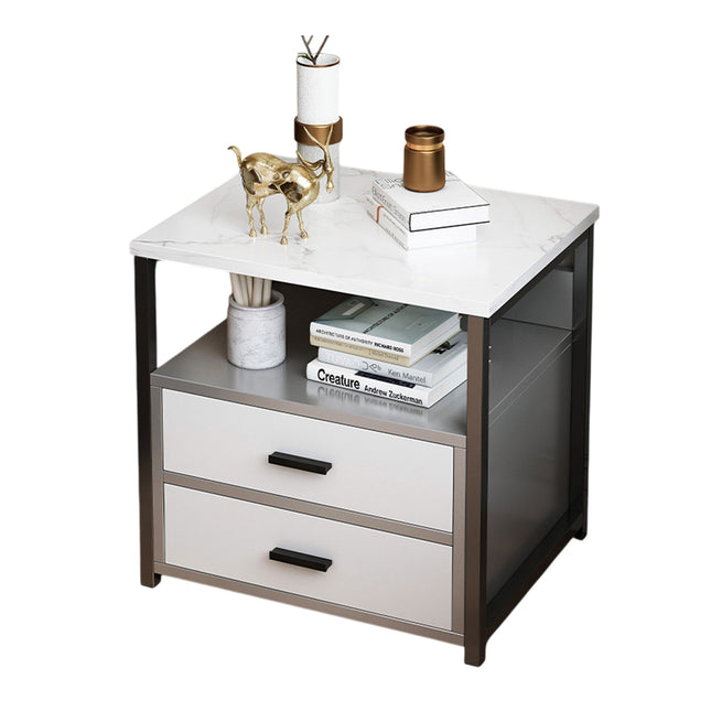 Classic Bedside Table Nightstand Storage Cabinet Side Table Home Furniture Decor