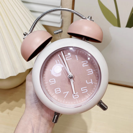 Strong Wake-Up Alarm Clock with Night Light Battery-Powered Silent Durable