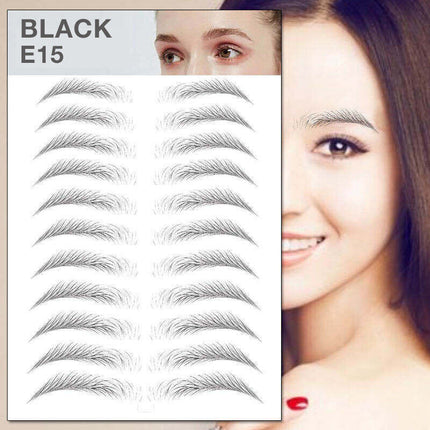 3D Waterproof Eyebrow Tattoo Sticker Hair-Like Natural Brows for Sparse Eyebrows
