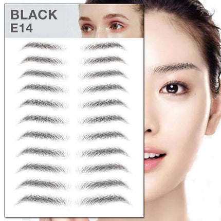 3D Waterproof Eyebrow Tattoo Sticker Hair-Like Natural Brows for Sparse Eyebrows