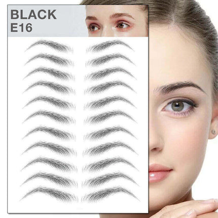 3D Waterproof Eyebrow Tattoo Sticker Hair-Like Natural Brows for Sparse Eyebrows