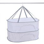 2/3 Tier Foldable Household Drying Rack Basket for Balcony Laundry Storage