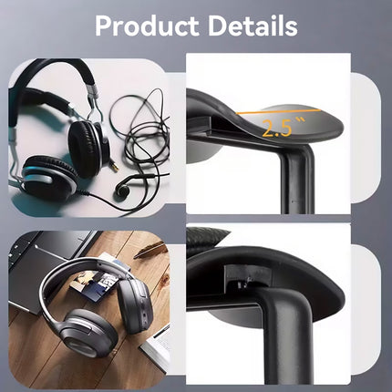 Vintage Speaker Shaped Headphone Stand Holder with Storage Box for Gaming Desk