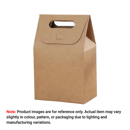 50PCS Portable Kraft Paper Gift Boxes For Birthday Holiday Gift Wrapping Storage