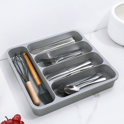 Expandable Cutlery Drawer Organizer Adjustable 6 Slot Kitchen Utensil Tray