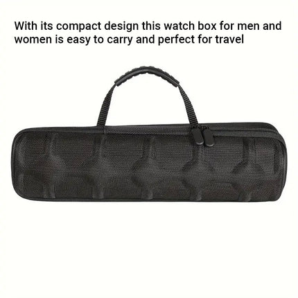 Watch Storage Bag 5 Slot Portable Case Travel Watch Roll Organizer for Men Women