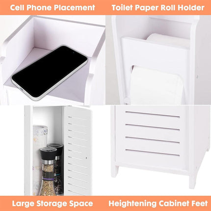 Multi Storage Cabinet Narrow Clip Shelf Space Saving Organizer for Home Office