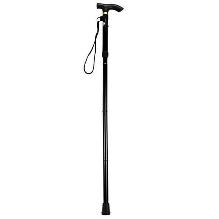 Lightweight Adjustable Folding Walking Stick Aluminium Travel Cane Non Slip AU - Aimall