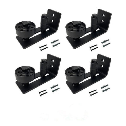 Barn Door Hardware Bottom Floor Guide Stay Roller Adjustable Wall Sliding Tool - Aimall