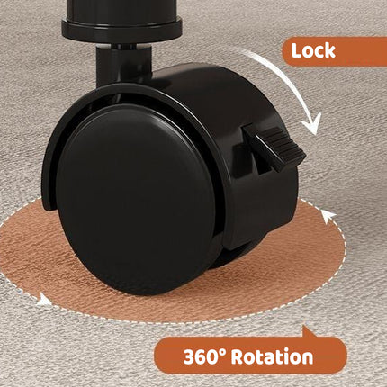 Living Room Sofa Side Table Basic Model Movable Tea Trolley Shelf with Roller