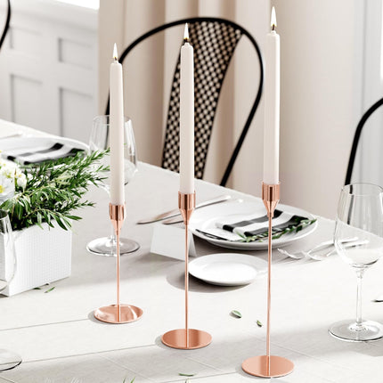 3PCS Simple Metal Candle Holder Decoration Rustproof Home Living Room Tabletop