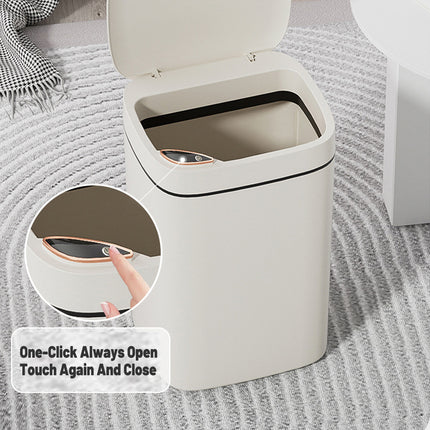 Smart Garbage Can 16L Induction Trash Bin with Lid Large Capacity for Kitchen