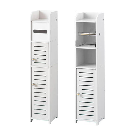 Narrow Bathroom Storage Cabinet Waterproof Multifunctional Toilet Vanity Storage