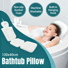 Bathtub Non Slip Comfort Pillow Soft Waterproof For Bathroom Spa Relaxation Use