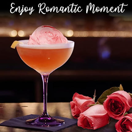 Rose Silicone Ice Ball Mould Box Ice Compartment Tray For Home Bar Drink Making