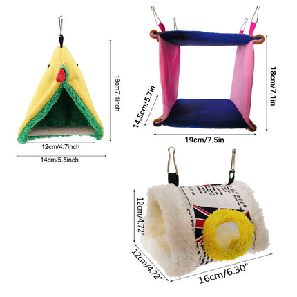 Parrot Hammock Bird Nest Warm Comfortable Bird Cage Accessory Pet Bed Cozy