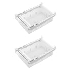 2Pcs Refrigerator Storage Drawer Fridge Organizer Rack Kitchen Egg Holder Space