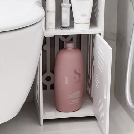 Bathroom Corner Storage Rack Durable Floor-Standing Storage Rack Space Saving