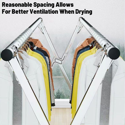 Floor Standing Folding Clothes Drying Rack for Home Use Extendable 150-240cm