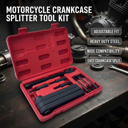 Motorcycle Crankcase Splitter Puller Tool Kit Steel Case
