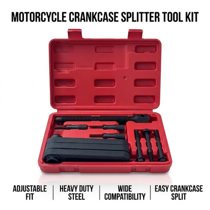 Motorcycle Crankcase Splitter Puller Tool Kit Steel Case