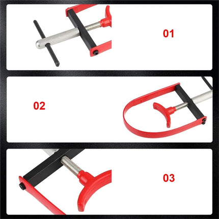 Motorcycle Flywheel Pulley Holder Tool Adjustable Steel Strap