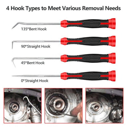 7pcs Automotive Seal Puller Pick Tool Set Case