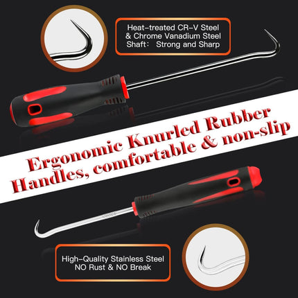 7pcs Automotive Seal Puller Pick Tool Set Case