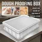 PP Dough Proofing Box With Lid 60x40x7.5cm