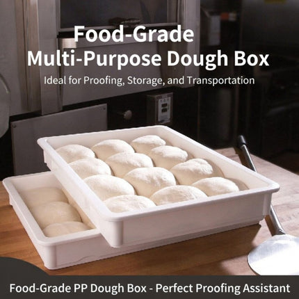 PP Dough Proofing Box With Lid 60x40x7.5cm