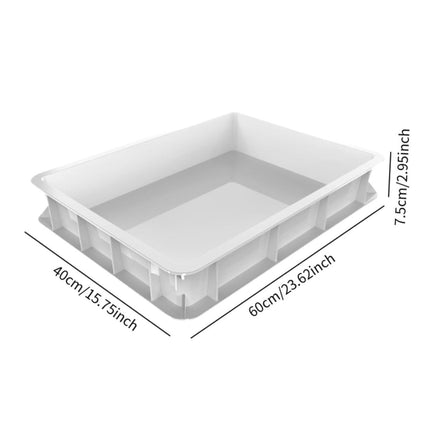 PP Dough Proofing Box With Lid 60x40x7.5cm