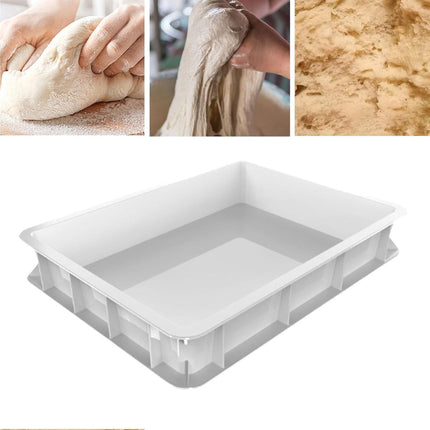 PP Dough Proofing Box With Lid 60x40x7.5cm