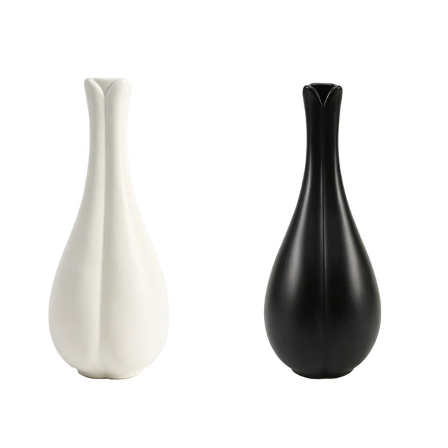 Matte Ceramic Bud Vases 6 Pack White or Black