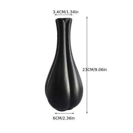 Matte Ceramic Bud Vases 6 Pack White or Black
