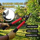 Red Long Handle Bypass Garden Loppers 36cm