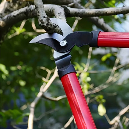 Red Long Handle Bypass Garden Loppers 36cm