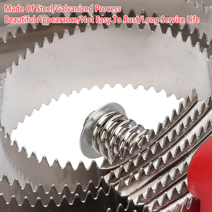 Stainless Steel Cattle Brush with Serrated Teeth Grooming Scraper for Horses Use