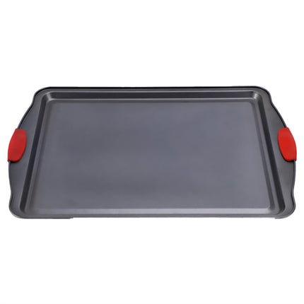 3PCS Nonstick Baking Tray Set Rectangular Cookie Sheet Cake Mold Oven Bakeware