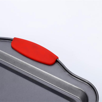 3PCS Nonstick Baking Tray Set Rectangular Cookie Sheet Cake Mold Oven Bakeware