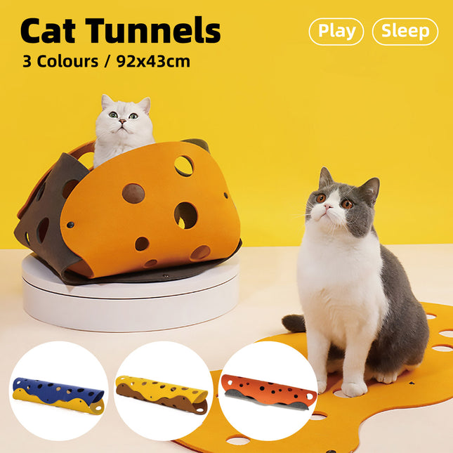 Pet Cat Tunnel Toy Sleeping Playing Passageway Connect Cat Drill Tunnel Bed