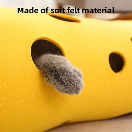 Pet Cat Tunnel Toy Sleeping Playing Passageway Connect Cat Drill Tunnel Bed