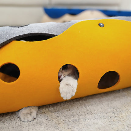 Pet Cat Tunnel Toy Sleeping Playing Passageway Connect Cat Drill Tunnel Bed