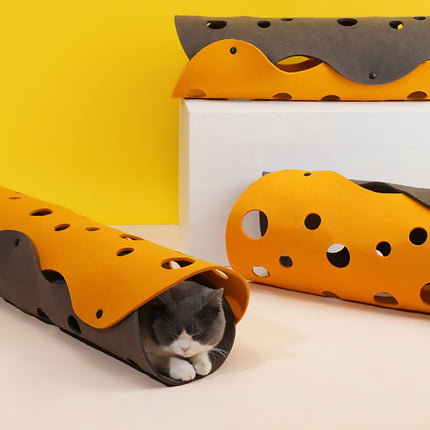 Pet Cat Tunnel Toy Sleeping Playing Passageway Connect Cat Drill Tunnel Bed