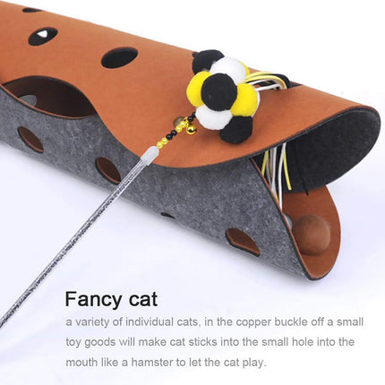 Pet Cat Tunnel Toy Sleeping Playing Passageway Connect Cat Drill Tunnel Bed