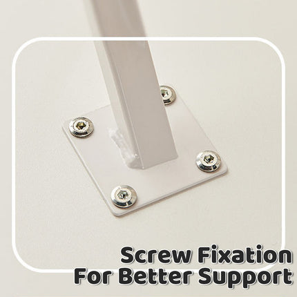 Home Living Room Sofa White Side Table Sturdy Storage Shelf For Home Office Use