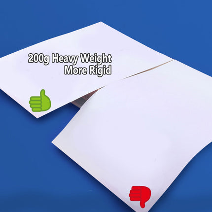 White Card Paper Set 100PCS A4 Size Blank Hand Painted Drawing Craft Sheets